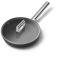 Smeg Cookware non-stick ceramic shallow pan in aluminum