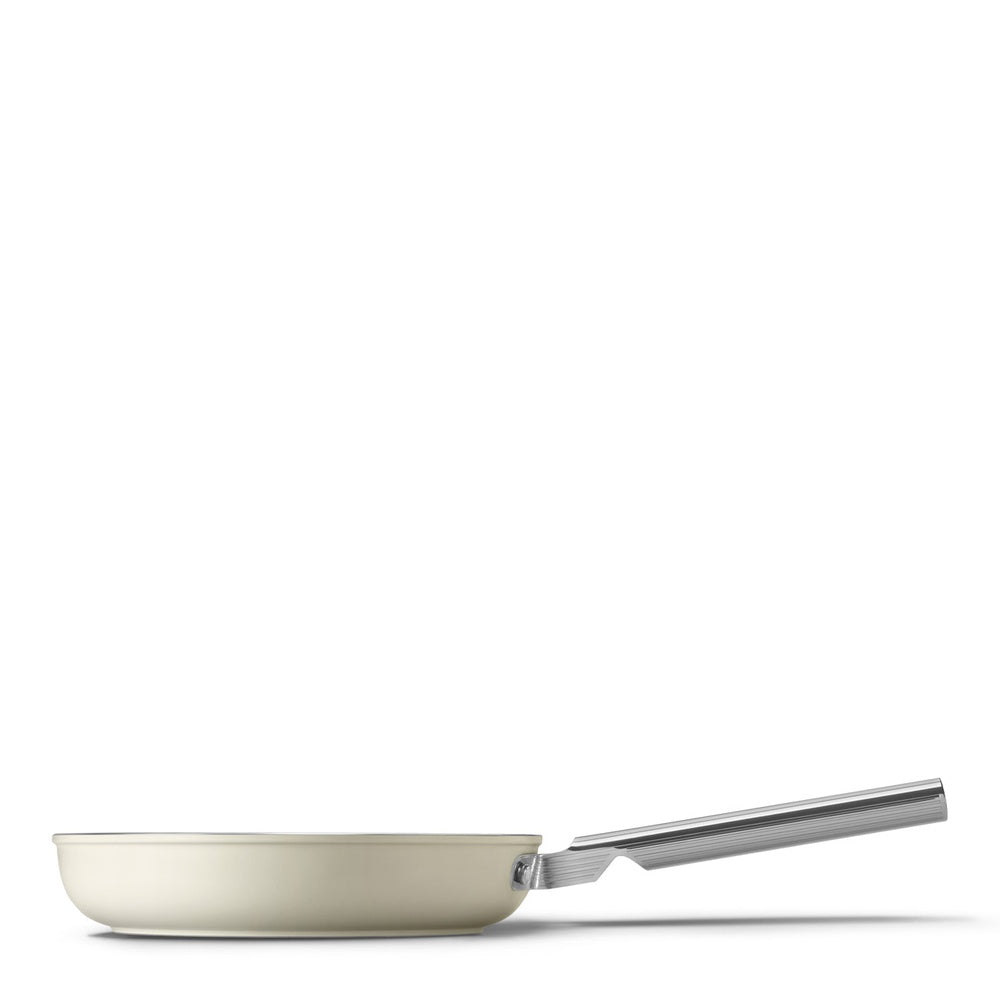 Smeg Cookware non-stick ceramic shallow pan in aluminum