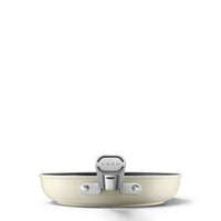 Smeg Cookware non-stick ceramic shallow pan in aluminum