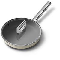 Smeg Cookware non-stick ceramic shallow pan in aluminum
