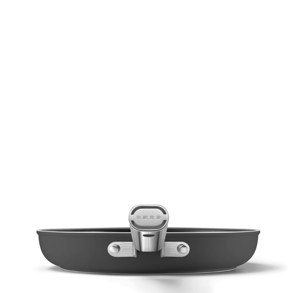 Smeg Cookware non-stick ceramic shallow pan in aluminum
