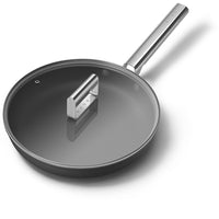 Smeg Cookware non-stick ceramic shallow pan in aluminum