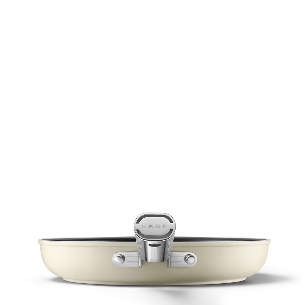 Smeg Cookware non-stick ceramic shallow pan in aluminum