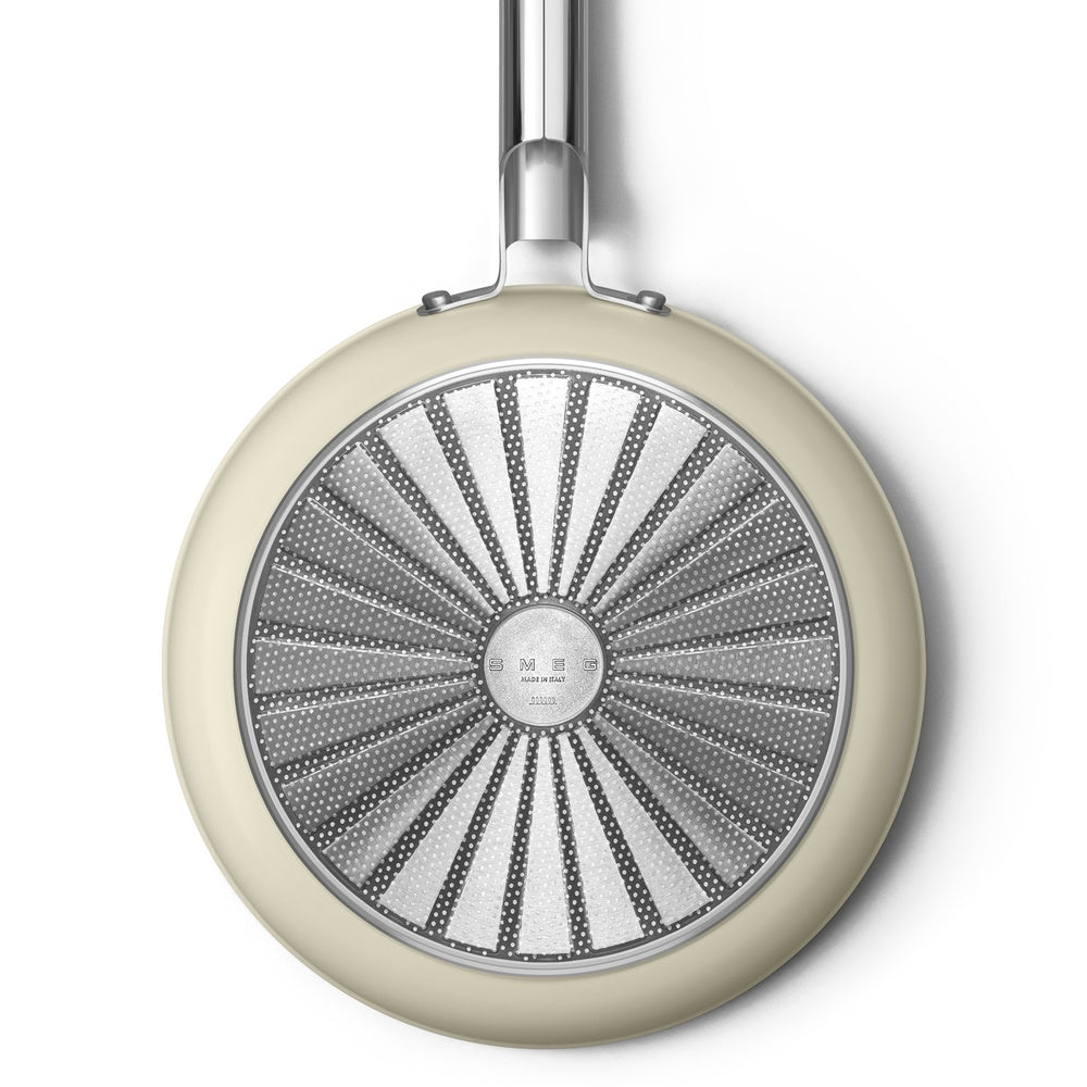 Smeg Cookware non-stick ceramic shallow pan in aluminum