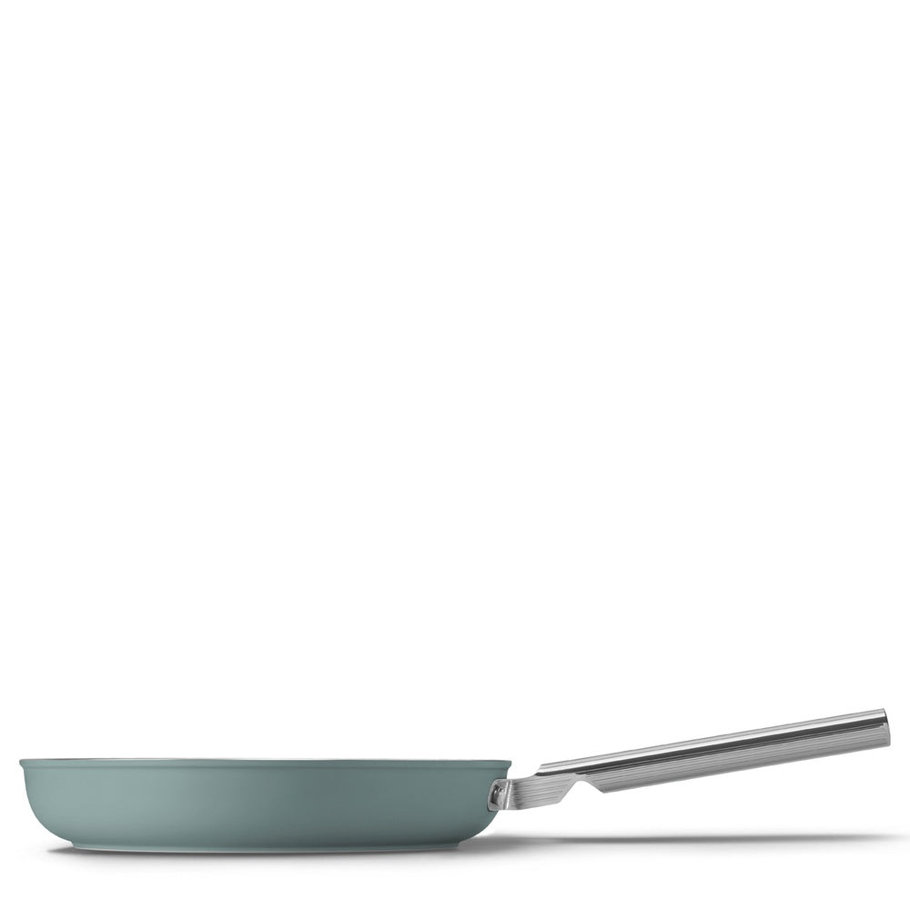 Smeg Cookware non-stick ceramic shallow pan in aluminum