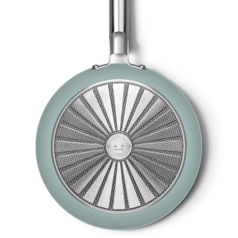 Smeg Cookware non-stick ceramic shallow pan in aluminum