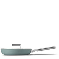 Smeg Cookware non-stick ceramic shallow pan in aluminum