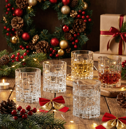 33 cl - RCR Cristalleria Italiana Etna Water Glasses - Set 6 Pieces