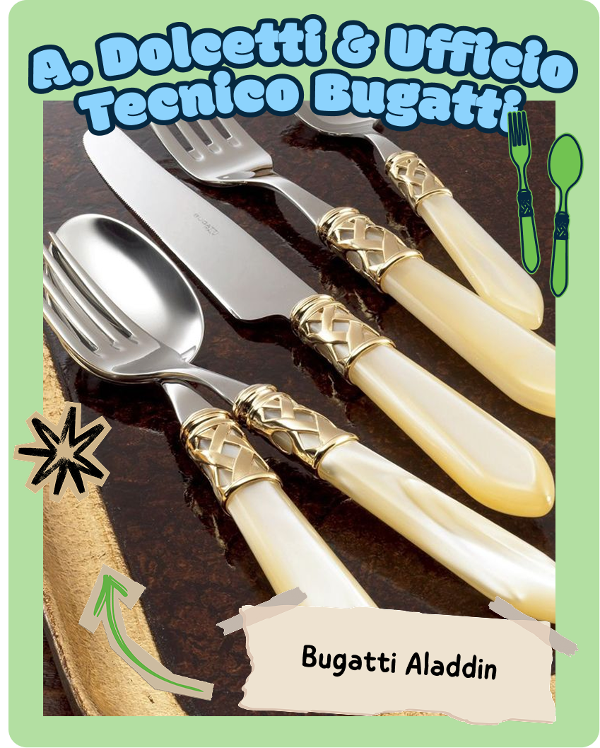 Set di posate in acciaio inossidabile Bugatti Vidal.