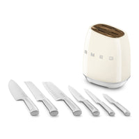Smeg 50's Style taco de cuchillos con cuchillos - set 6 piezas