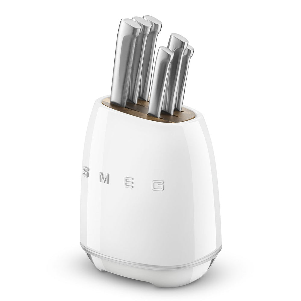 Smeg 50's Style taco de cuchillos con cuchillos - set 6 piezas