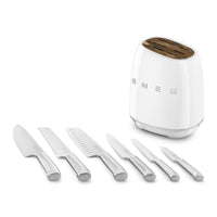 Smeg 50's Style taco de cuchillos con cuchillos - set 6 piezas