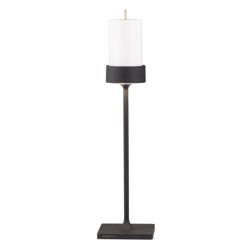 8.7 x H.35.6 cm - Zafferano Perpetua dimmable table lamp in aluminum