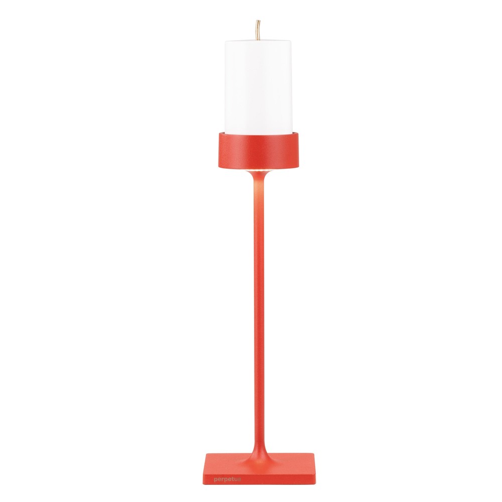 8.7 x H.35.6 cm - Zafferano Perpetua dimmable table lamp in aluminum