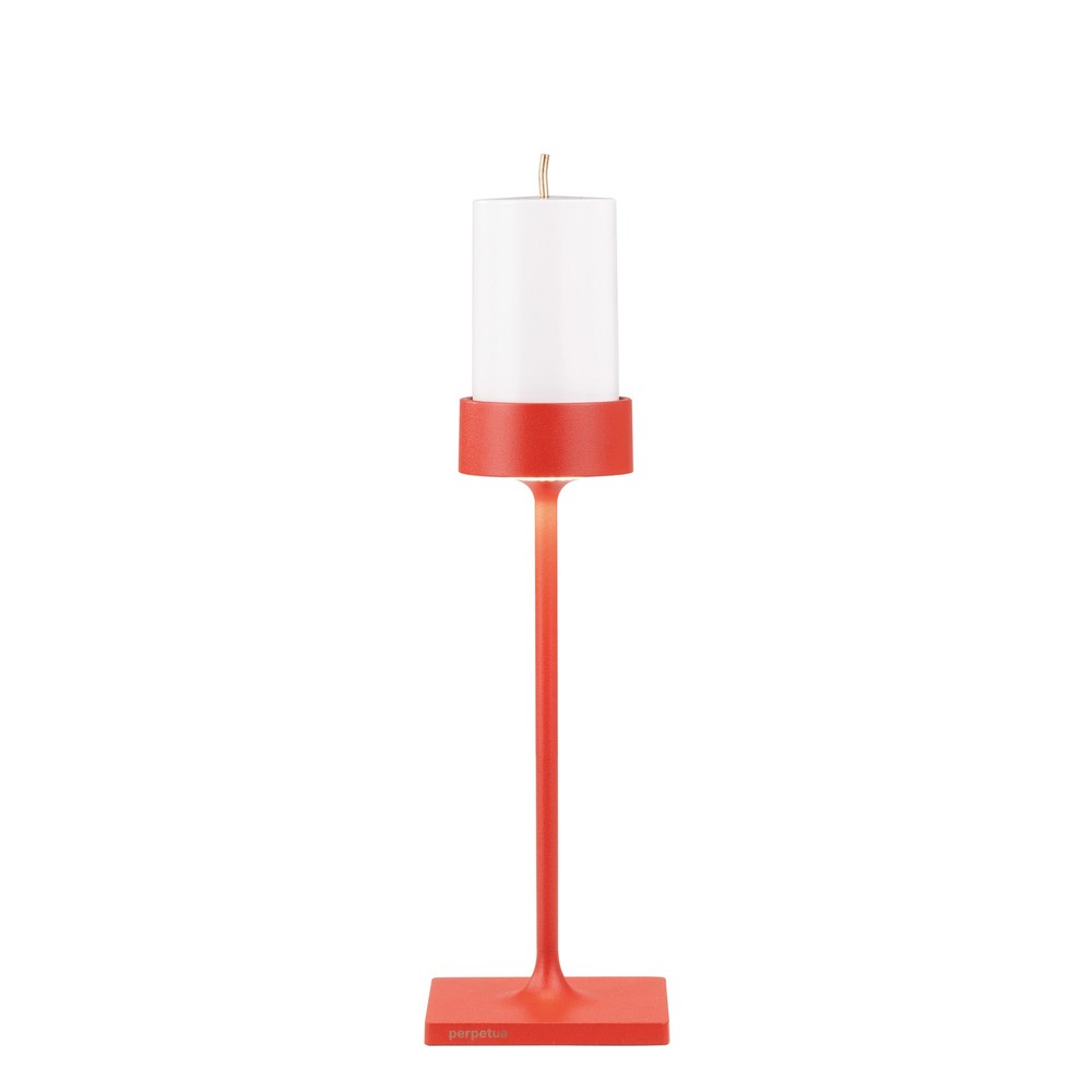 8.7 x H.30.6 cm - Zafferano Perpetua Midi Dimmable Table Lamp in Aluminum