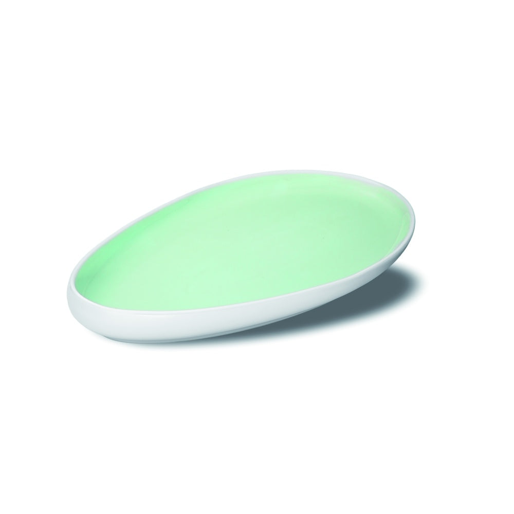 32.5x18 cm Le Coq Ninfa Plateau de Présentation Goutte en Porcelaine Set 3 Pcs