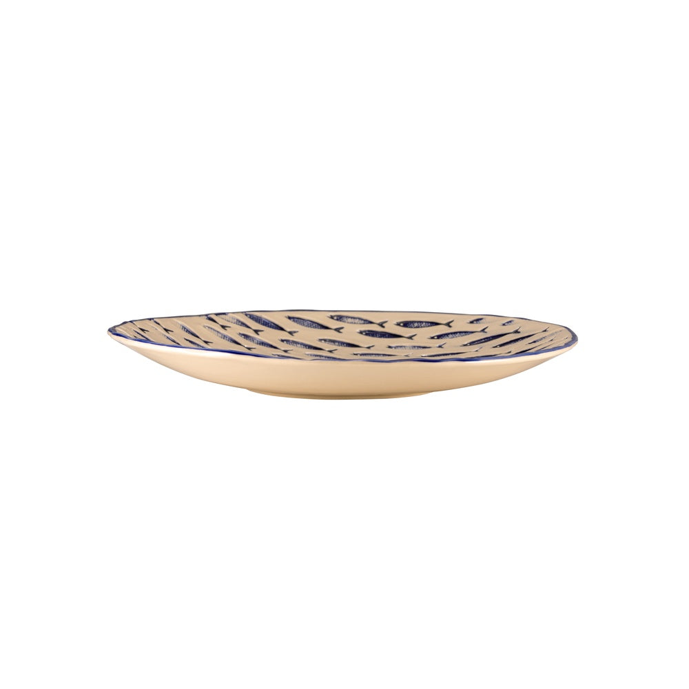 34 cm Le Coq Thalassios Plat Bord in Steengoed Set 2 St