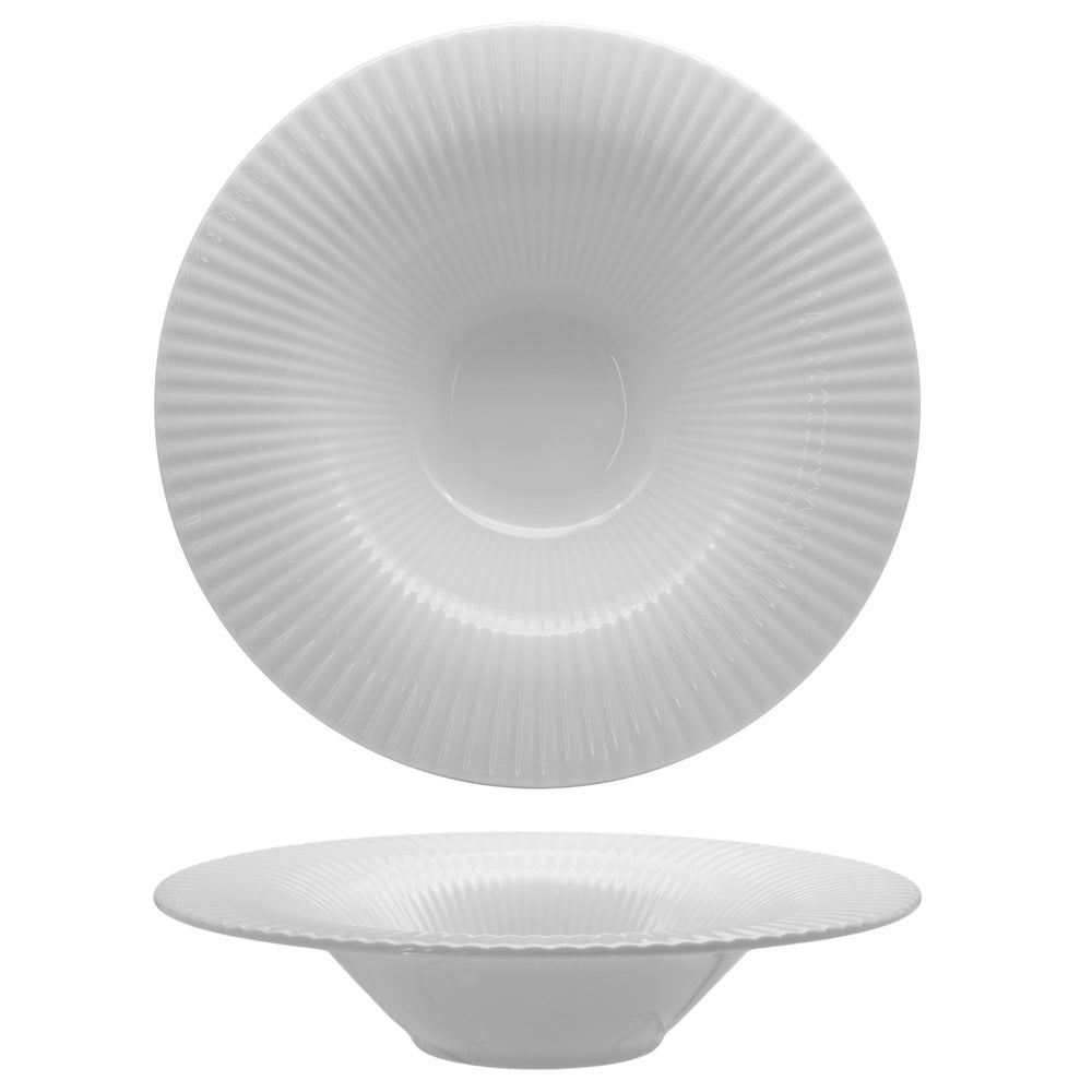 30 cm - Lubiana Daisy Jupiter Assiette à pâtes en porcelaine - Set 6 pièces
