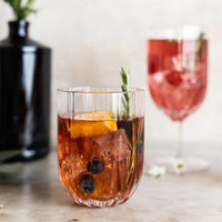 38.5 cl - Zafferano Margherita Wasserglas aus Glas - Set mit 4 Stück