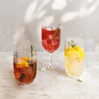 40 cl - Zafferano Margherita Softdrinkglas aus Glas - Set mit 4 Stück
