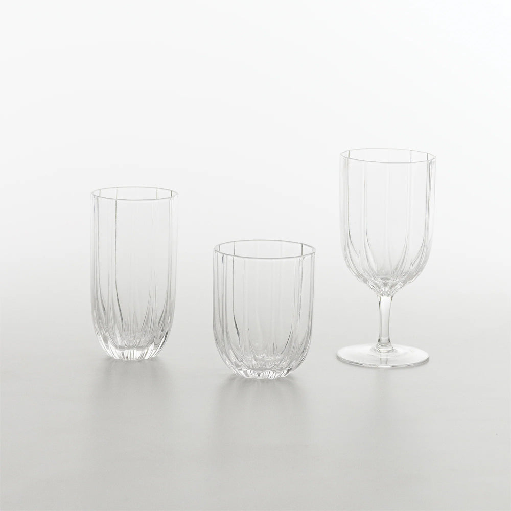 40 cl - Zafferano Margherita Softdrinkglas aus Glas - Set mit 4 Stück
