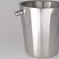 Ø19.5 x H.22 cm - Portofino Double Wall Seau porte-bouteilles en acier satiné
