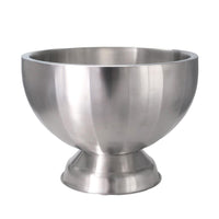 Ø37 x H.27 cm - Portofino Double Wall Seau À Champagne Porte-Bouteilles En Acier Brossé