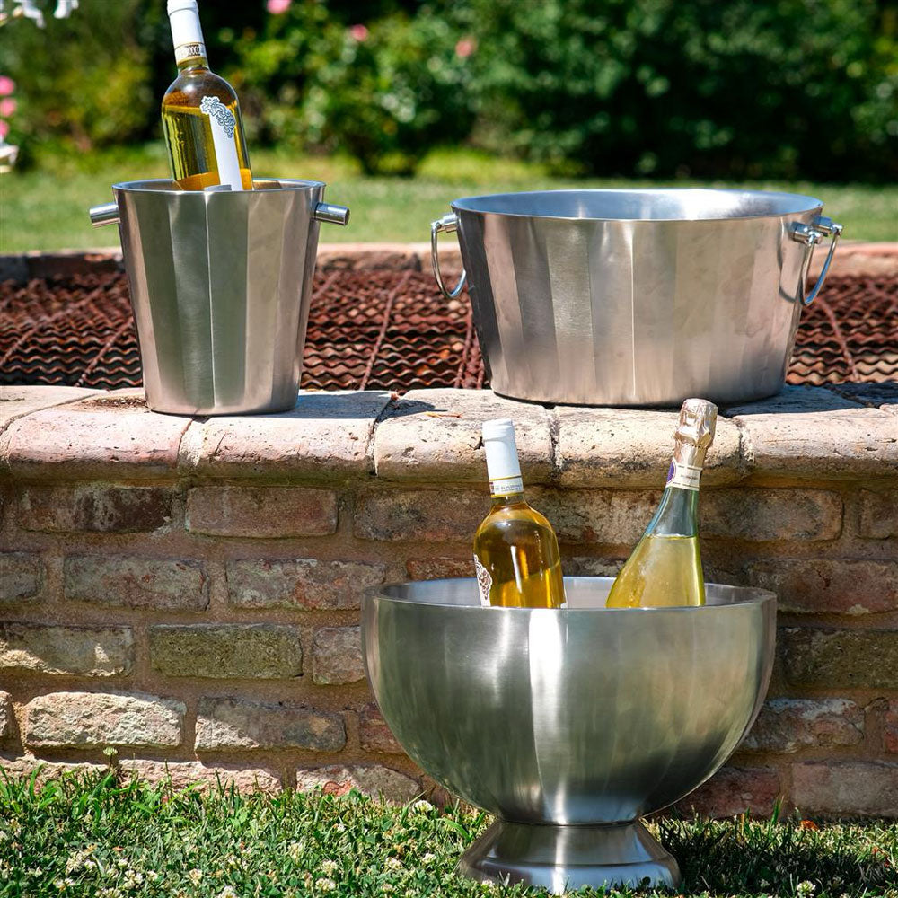 Ø37 x H.19 cm - Portofino Double Wall Enfriador vino espumoso de acero satinado
