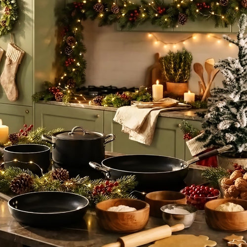AlBlack 5mm 5-Piece Non-Stick Aluminum Cookware Set