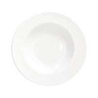 22 cm - Tognana Margaret Suppenteller mit Reliefrand aus Porzellan Set mit 6 Stk