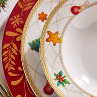Tognana Olimpia Christmas Fairy Tale Kerstservies In Porselein Set van 18 St.