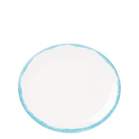 21 cm - Zafferano Petit Round Handmade Flat Plate in Ceramic - Set of 2 Pcs