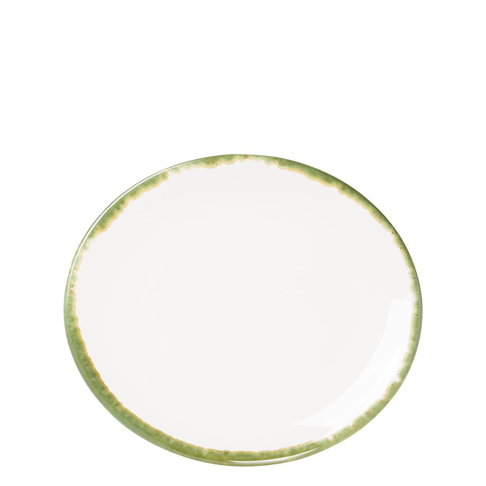 21 cm - Zafferano Petit Round Handmade Flat Plate in Ceramic - Set of 2 Pcs