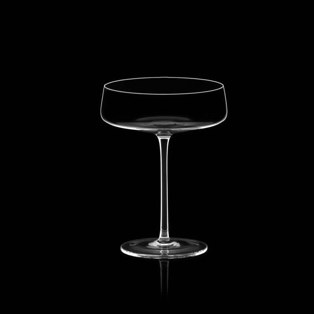 18 cl - Italesse Roxy Bar Saucer Calice Cocktail Soffiato a Bocca In Vetro  - Set 6 Pz