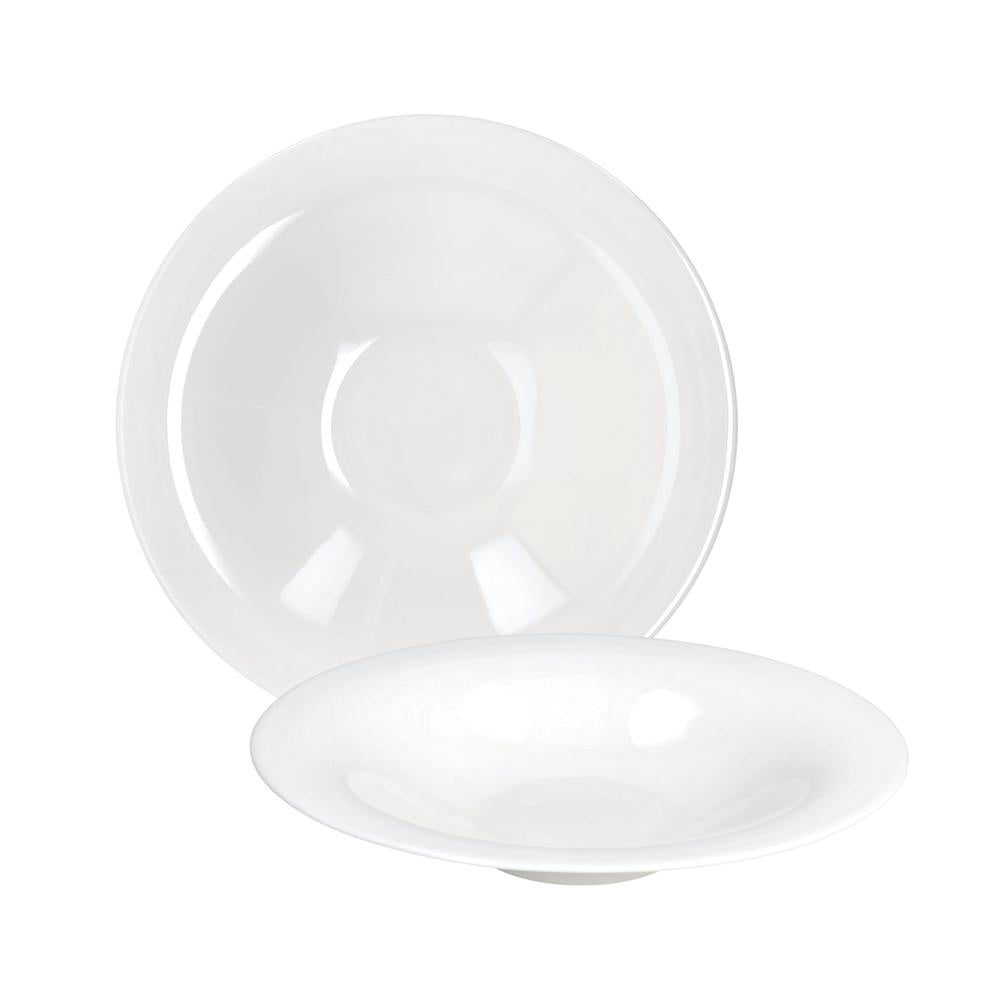 23 cm - Tognana Silk Assiette Creuse Gourmet En Porcelaine Bone China Set 6 pièces