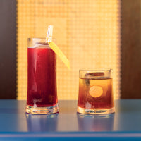 28 cl - Zafferano Sam Vaso de Cóctel Old Fashioned en Vidrio - Set de 4 Pzs
