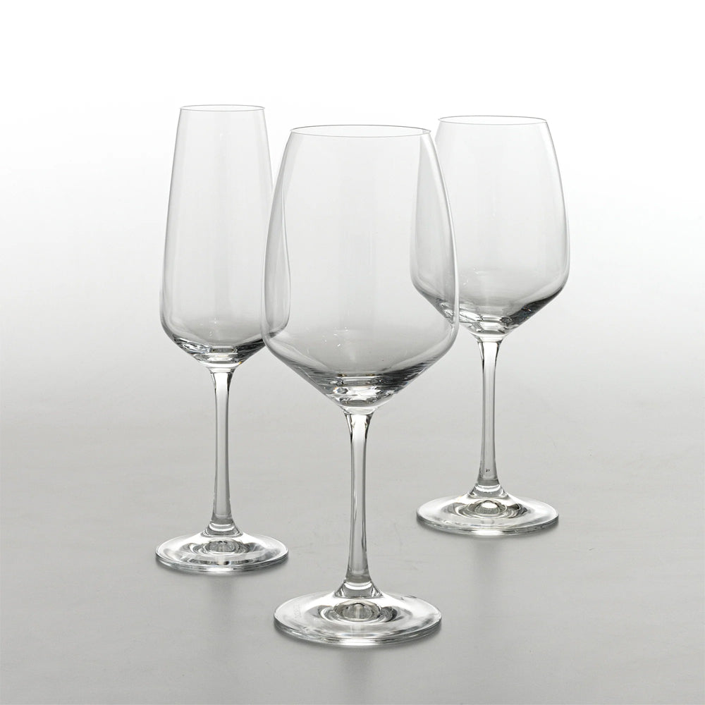 45 cl - Zafferano Scaligero Calice Vino Bianco In Vetro - Set 6 Pz