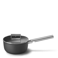20 cm - Smeg Cookware tall casserole with handle non-stick ceramic in aluminum with lid