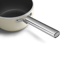 20 cm - Smeg Cookware tall casserole with handle non-stick ceramic in aluminum with lid