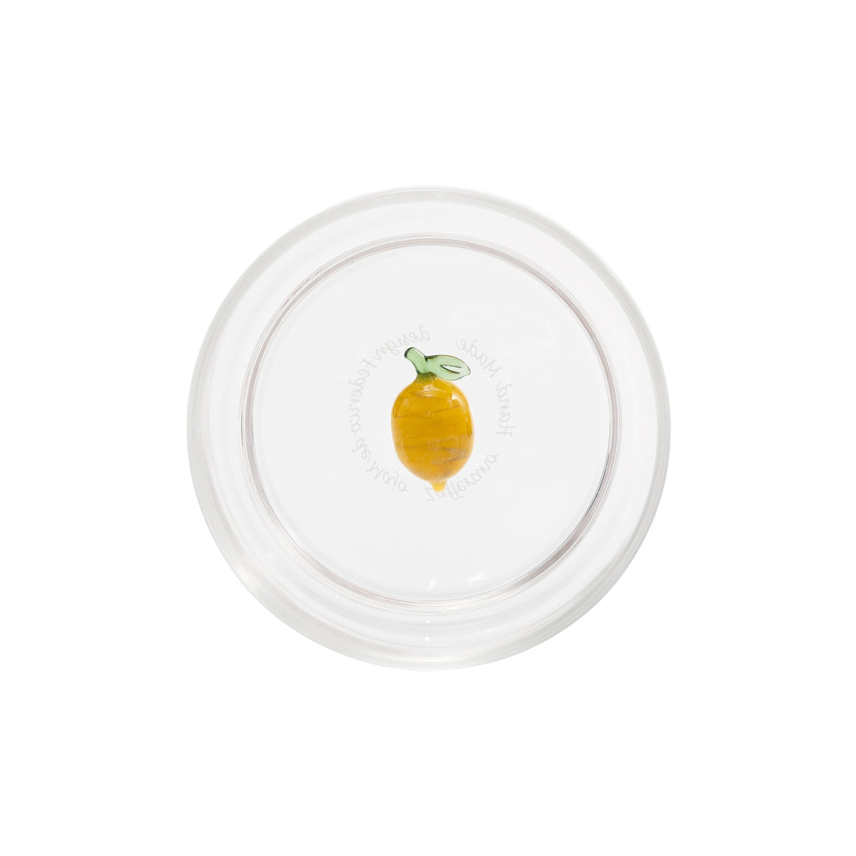 35 cl - Zafferano Teca Frutta Bicchiere Acqua In Vetro Set 6 Pz