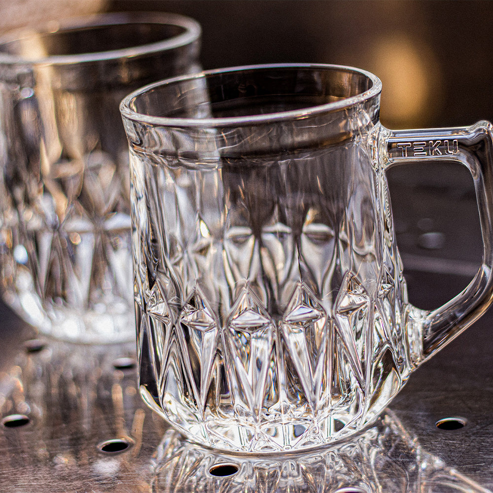 55 cl - Rastal Teku Mug Chope à Bière en Verre - Lot de 6 Pcs