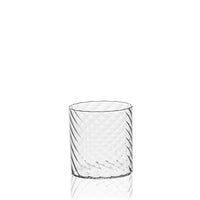 32 cl Italesse Twist Vaso Cóctel Tumbler Soplado a Boca en Vidrio Borosilicato Set 6 Pzs