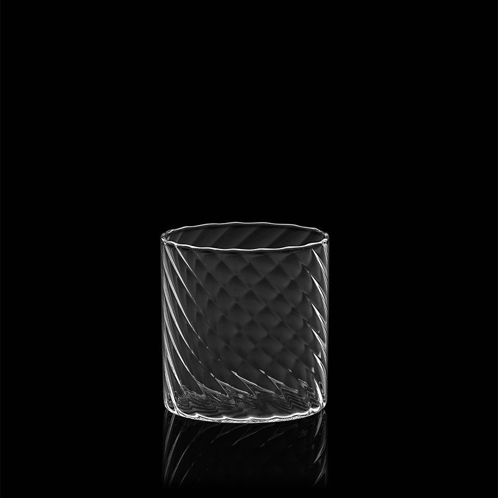41 cl - Italesse Twist Cocktail Tumbler Glass Mouth-Blown in Borosilicate Glass  - Set of 6 Pcs