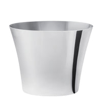 Ø 27 x H.21.5 - Abert Modern Seau Porte-Bouteilles Ovale En Acier Inoxydable 18-10