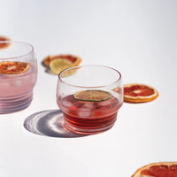 26 cl - Zafferano Righe Wasserglas aus Glas - Set mit 4 Stk