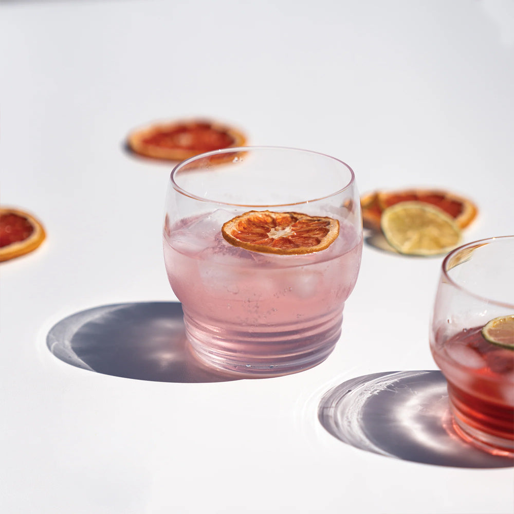 45 cl - Zafferano Righe Soft Drink Glass in Glass - Set of 4 Pcs