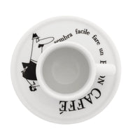 8 cl - Bialetti Carosello Tazzina Espresso Con Piattino In Porcellana Set 4 Pz