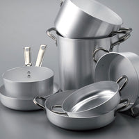 Agnelli Alluminio 3mm Professionale Shallow Casserole with Tubular Stainless Handle
