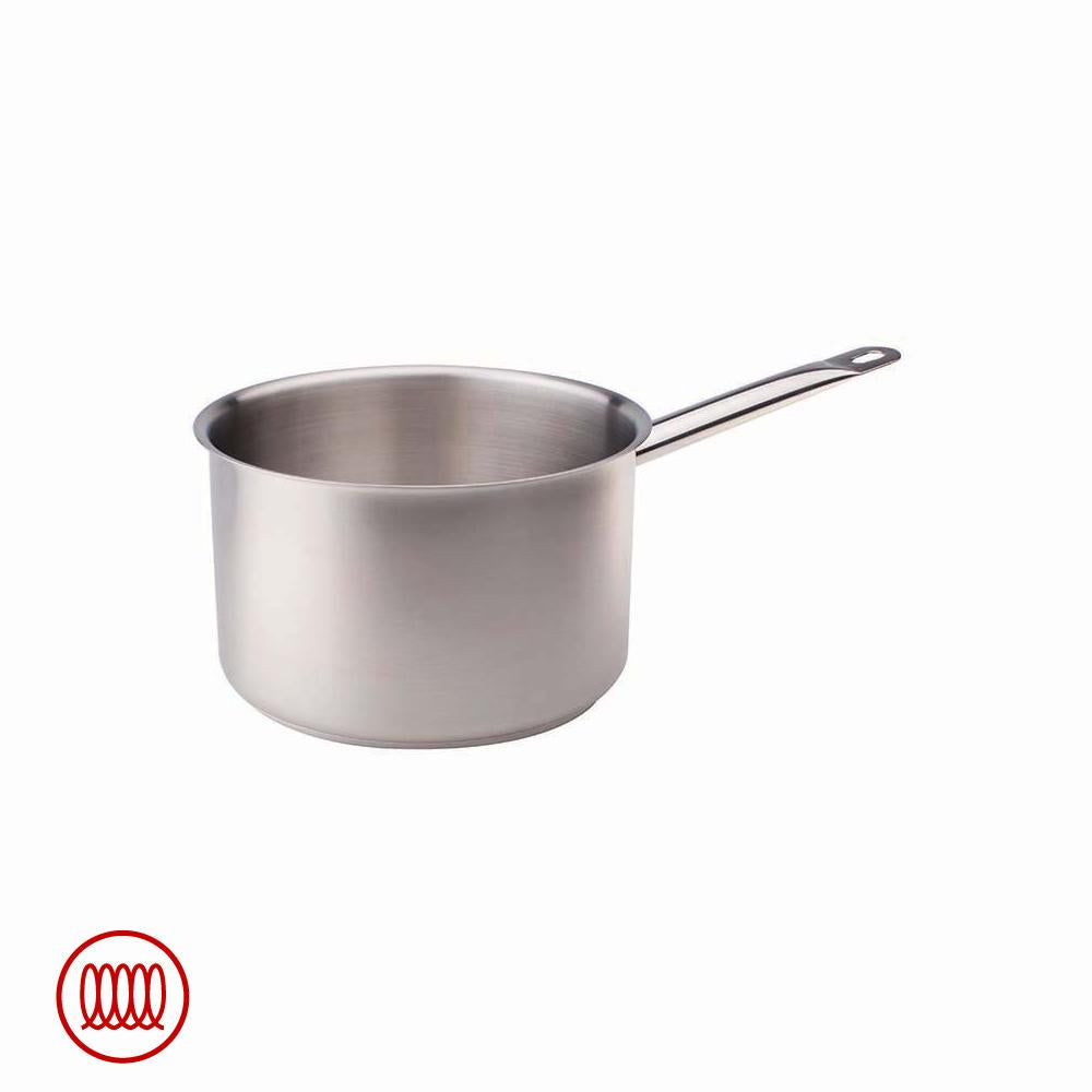 Agnelli Casserole Haute Induction En Acier Inoxydable Avec Manche Tubulaire