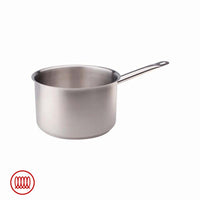 Agnelli Casserole Haute Induction En Acier Inoxydable Avec Manche Tubulaire